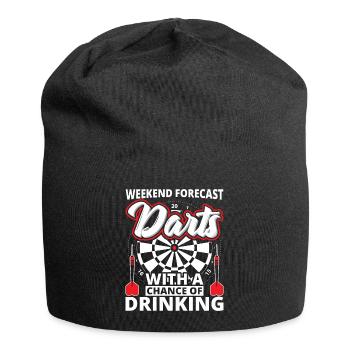 Dartboard - darts - Jersey Beanie - black - Front