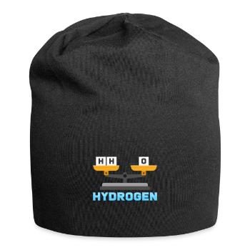 Wasserstoff Sauerstoff Wasser - Jersey-Beanie - Schwarz - Vorne