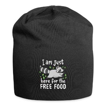 RACCOON: Nourriture gratuite - Bonnet en jersey - noir - Devant