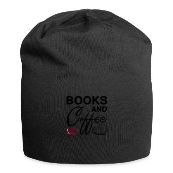 Coffee and books - Jersey Beanie - black - Front