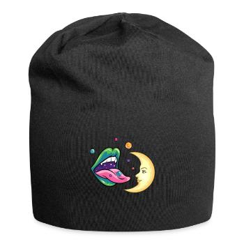 Planètes et conception de la lune pour une planète - Bonnet en jersey - noir - Devant