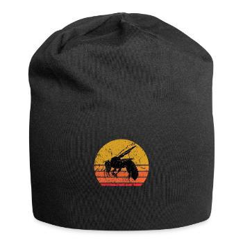 Rétro Soleil Abeilles Cadeau - Bonnet en jersey - noir - Devant