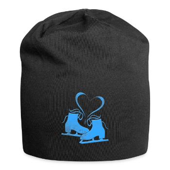 Schlittschuhlaufen Liebe - Jersey-Beanie - Schwarz - Vorne