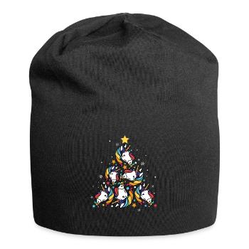 Unicorn christmas - Jersey Beanie - black - Front