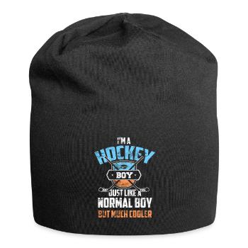 Eishockey Boy Hockey Sohn Teamsport - Jersey-Beanie - Schwarz - Vorne