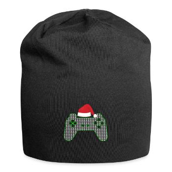 Joueur de Noël laid - Bonnet en jersey - noir - Devant