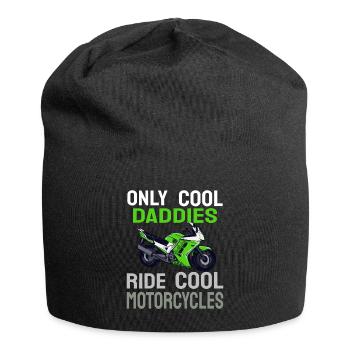 Nur Coole Väter fahren Coole Motorräder - Jersey-Beanie - Schwarz - Vorne