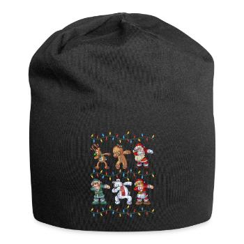 Dabbing Santa Reindeer Elf Bear Gingerbread Gifts - Jersey-Beanie - Schwarz - Vorne