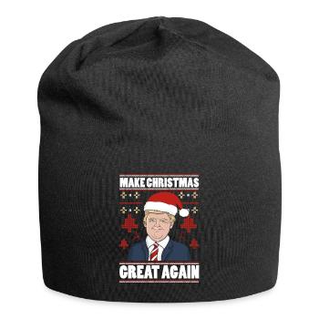 Weihnachten Make Christmas great again Lustiges - Jersey-Beanie - Schwarz - Vorne