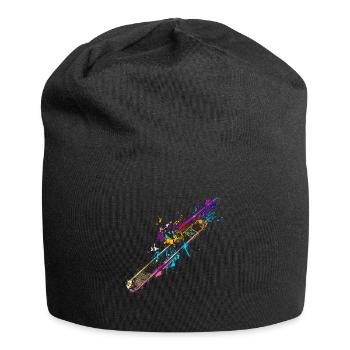 Trombonist | Trombone splash of color gift for - Jersey Beanie - black - Front