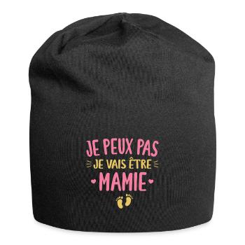I can't I will be a granny pregnancy announcement - Jersey Beanie - black - Front