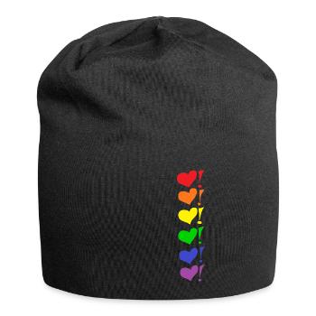 T-shirt L'amour est l'amour - Bonnet en jersey - noir - Devant