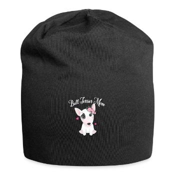 Bull terrier - Bonnet en jersey - noir - Devant