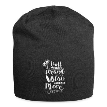 Lustiger Party Mallorca Spruch Geschenk - Jersey-Beanie - Anthrazit - Vorne