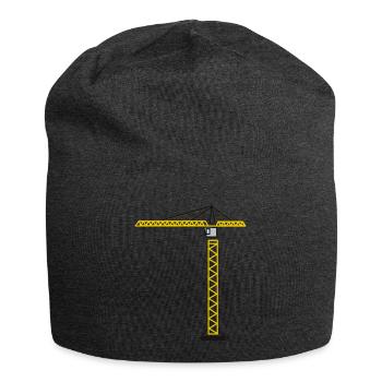 Kran - Jersey-Beanie - Anthrazit - Vorne
