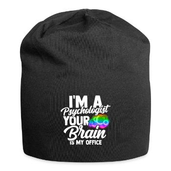 Psychology brain anthropology Freud therapist - Jersey Beanie - black - Front
