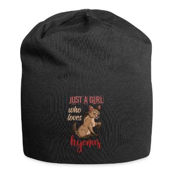 Hyène afrique animal - Bonnet en jersey - noir - Devant