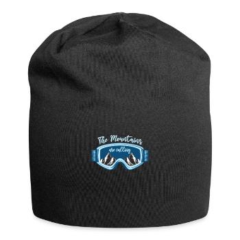 The Mountains Are Calling Skibrille Berge Apres - Jersey-Beanie - Schwarz - Vorne