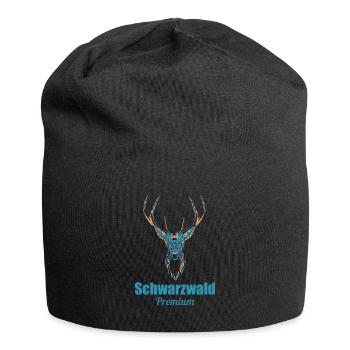 Abstrakt Deer Schwarzwald Premium - Jersey-Beanie - Schwarz - Vorne