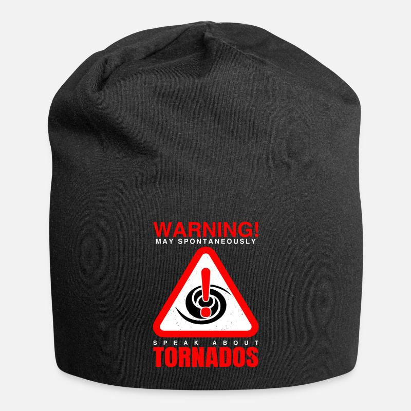 Tornado storm - Jersey Beanie - black