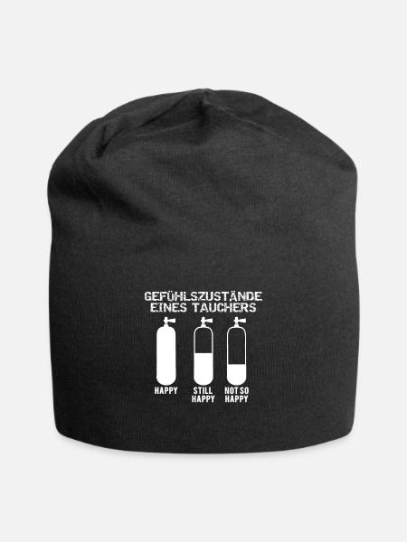 Cooler Taucher Scuba Diver Geschenk Spruch - Jersey-Beanie - Schwarz