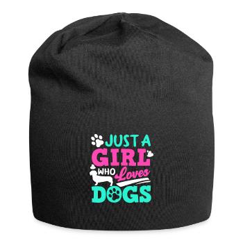 Dog owner, dog lover, dog lover - Jersey Beanie - black - Front