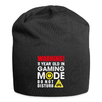 11e cadeau d'anniversaire pour garçons et filles de 11 ans Fu - Bonnet en jersey - noir - Devant