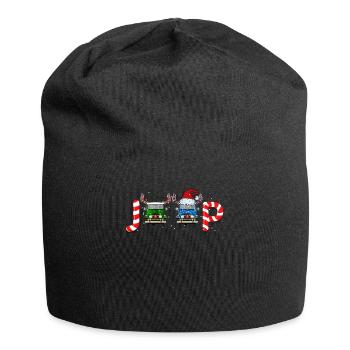 Jeep Weihnachten - Jersey-Beanie - Schwarz - Vorne