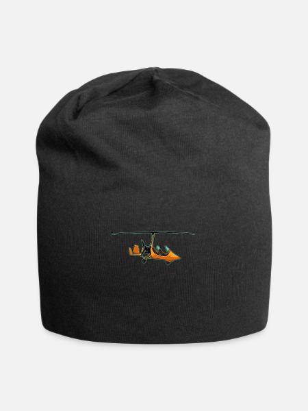 Tragschrauber Gyrocopter Gyrokopter 0082 - Jersey-Beanie - Schwarz