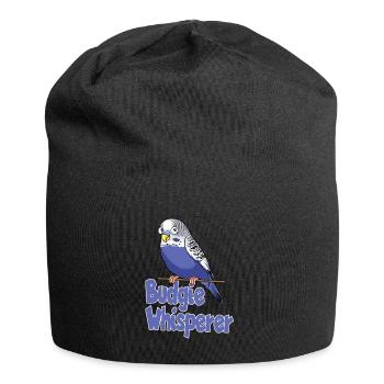 Budgie Whisperer Budgie Whisperer design - Jersey Beanie - black - Front