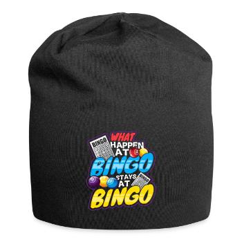 Bingo - Jersey-Beanie - Schwarz - Vorne