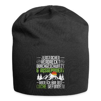 Geocache Geocaching - Jersey-Beanie - Schwarz - Vorne