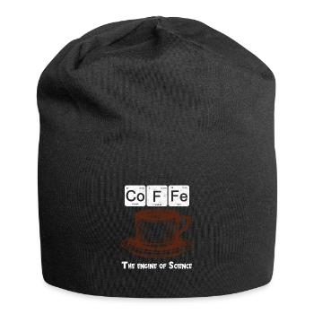 Coffee Coffee The Engine of Science Chemistry - Jersey Beanie - black - Front