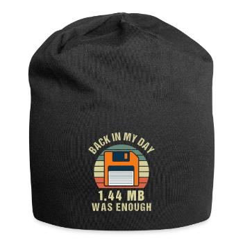 Programmer Floppy Disk Retro Gift - Jersey Beanie - black - Front
