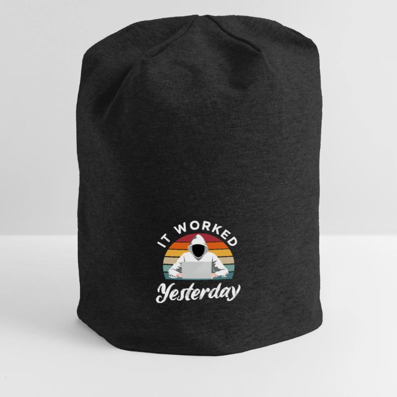 Programmierer Retro Geschenkidee Jersey-Beanie