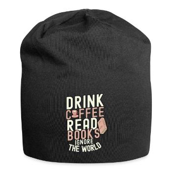 book - Jersey Beanie - black - Front