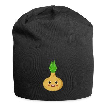 Zwiebel - Jersey-Beanie - Schwarz - Vorne
