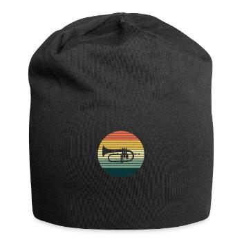 Cadeau de corne de joueur de corne de joueur de corne de bugle - Bonnet en jersey - noir - Devant