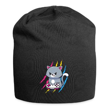 Pansexuel Gaymer Geek Pride LGBT Amoureux des jeux vidéo - Bonnet en jersey - noir - Devant