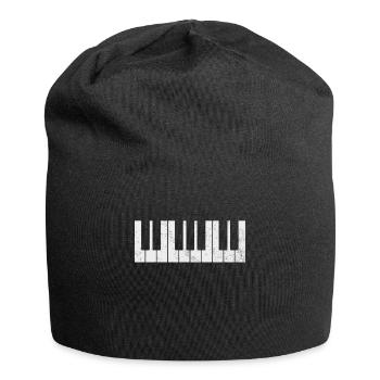 Clavier de pianiste piano - Bonnet en jersey - noir - Devant