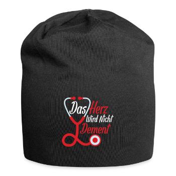 Das Herz wird Nicht Dement Altenpflegerin Pflege - Jersey-Beanie - Schwarz - Vorne
