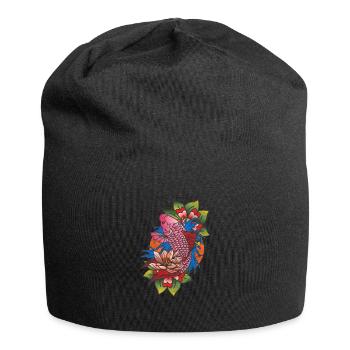 Tattoo tattooed tattoos tattoo koi gift - Jersey Beanie - black - Front
