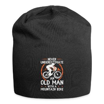 Mountain bike MTB mountain biker gift - Jersey Beanie - black - Front