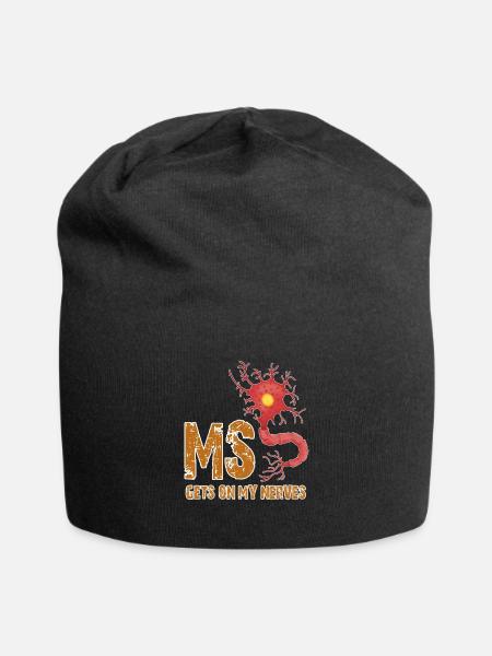 Multiple Sklerose Shirts Lustige Bekommen auf - Jersey-Beanie - Schwarz