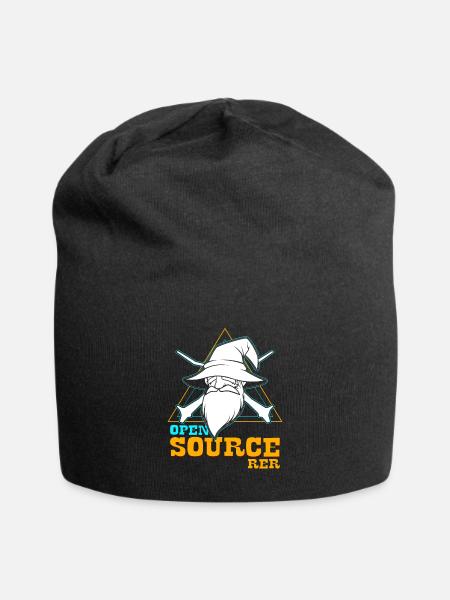 Open source - Bonnet en jersey - noir