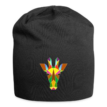 Giraffe geometry - Jersey Beanie - black - Front