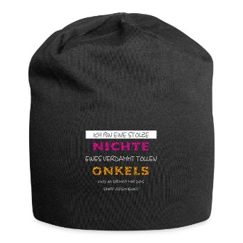 Ich bin eine Stolze Nichte toller Onkel - Jersey-Beanie - Schwarz - Vorne