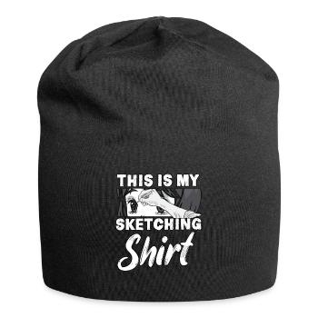 My drawing shirt otaku manga drawing anime - Jersey Beanie - black - Front