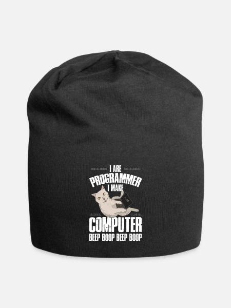 Programmeur Je suis Programmeur Bip - Bonnet en jersey - noir