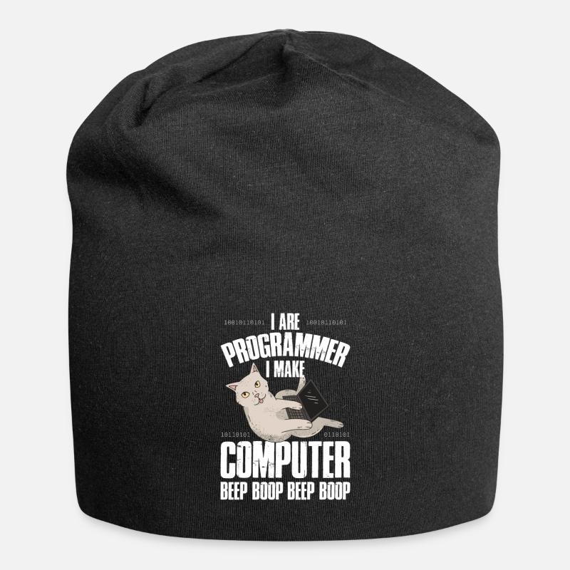 Programmeur Je suis Programmeur Bip - Bonnet en jersey - noir